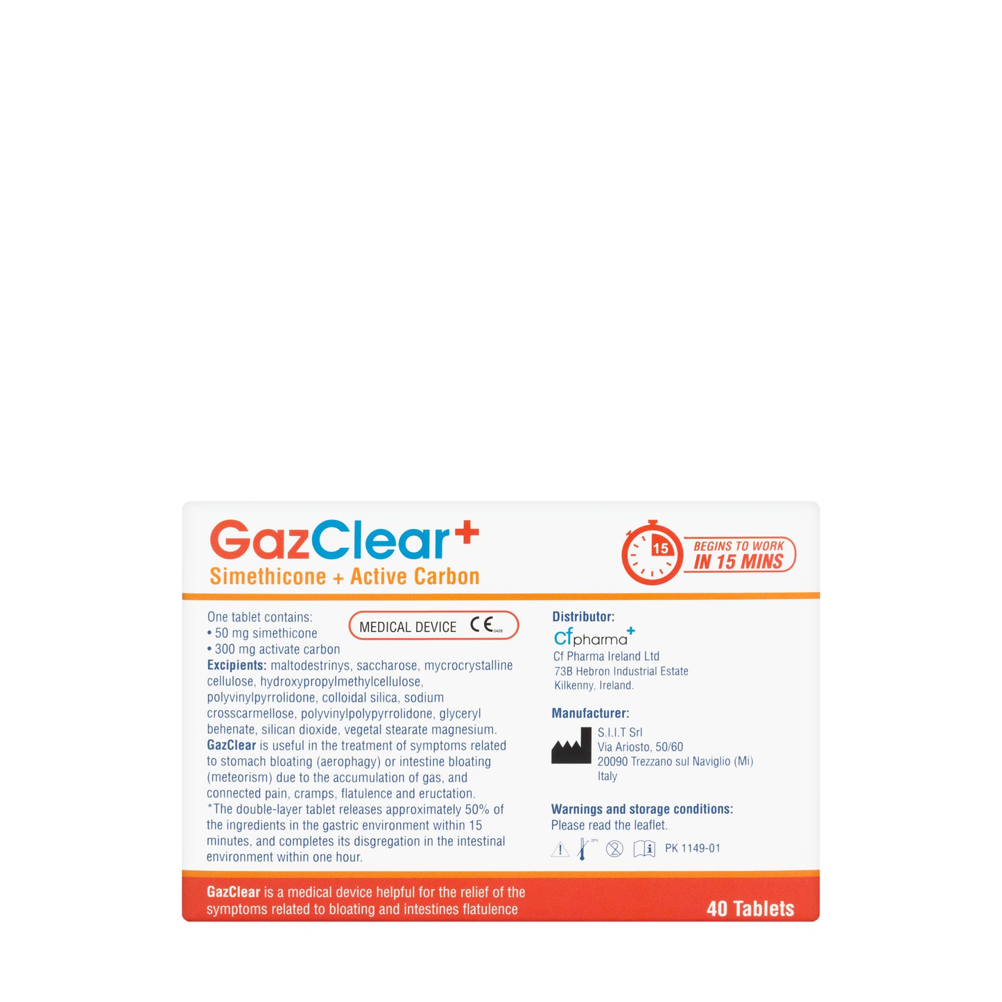 Gazclear 40 Tablet