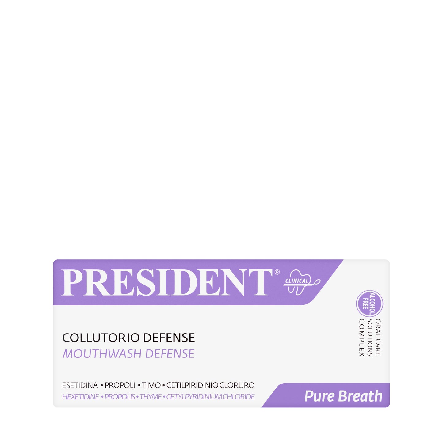 President Pure Breath Defense Mouthwash 250ml