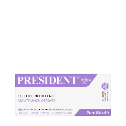 President Pure Breath Defense Mouthwash 250ml