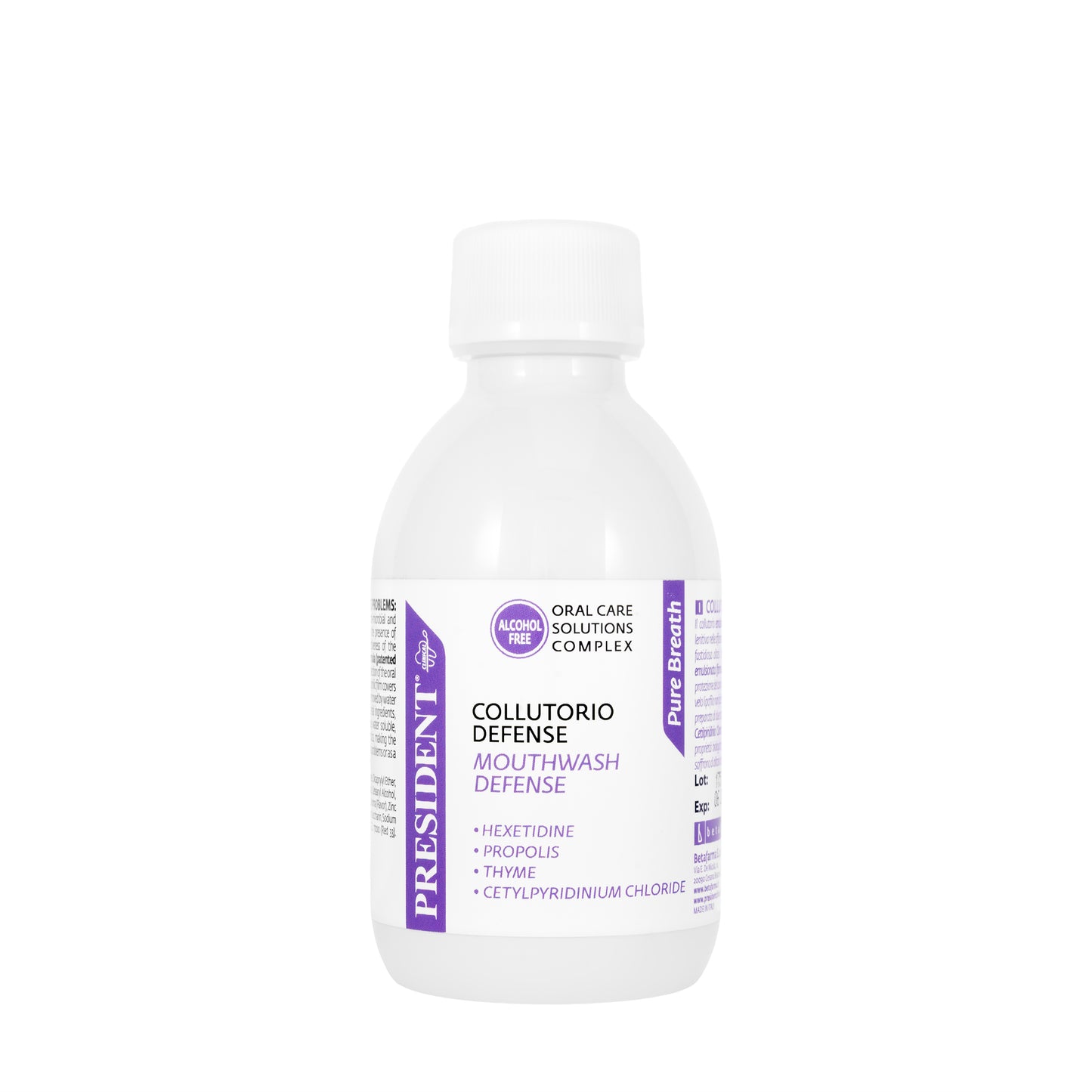 President Pure Breath Defense Mouthwash 250ml