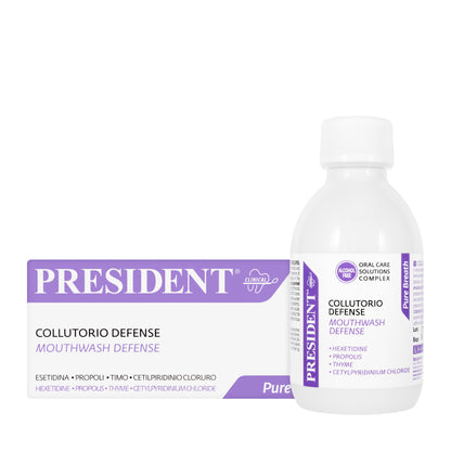 President Pure Breath Defense Mouthwash 250ml