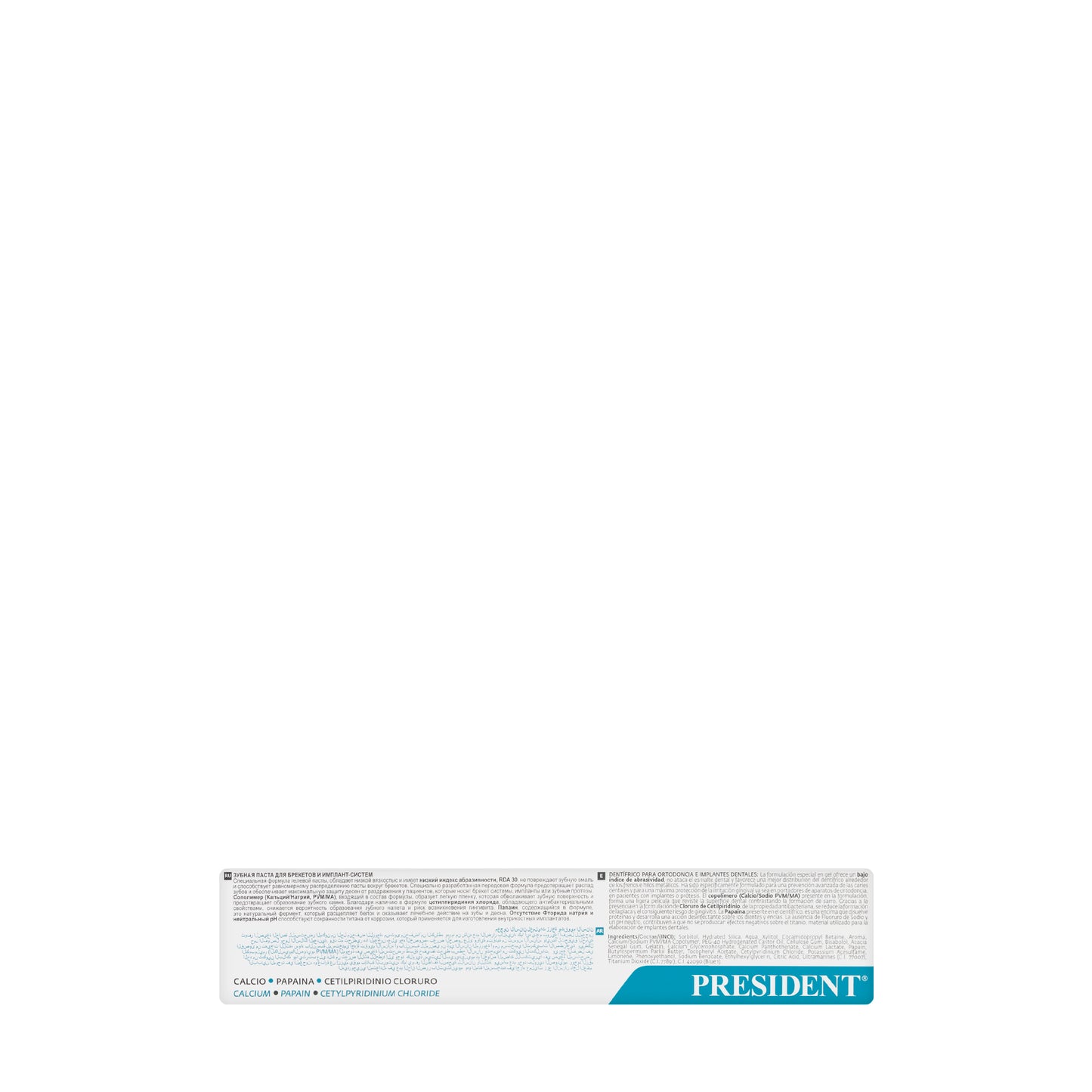 President Daily Clean Ortho Implant Toothpaste 75ml