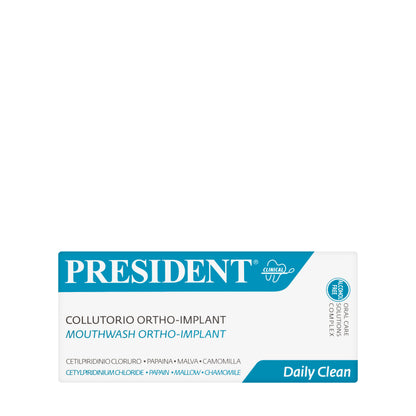 President Daily Clean Ortho Implant Mouthwash 250ml