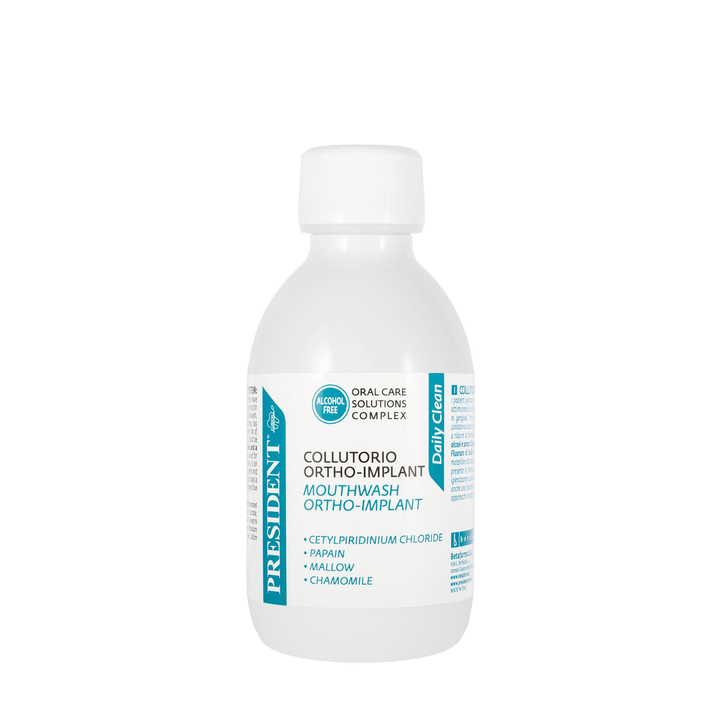 President Daily Clean Ortho Implant Mouthwash 250ml