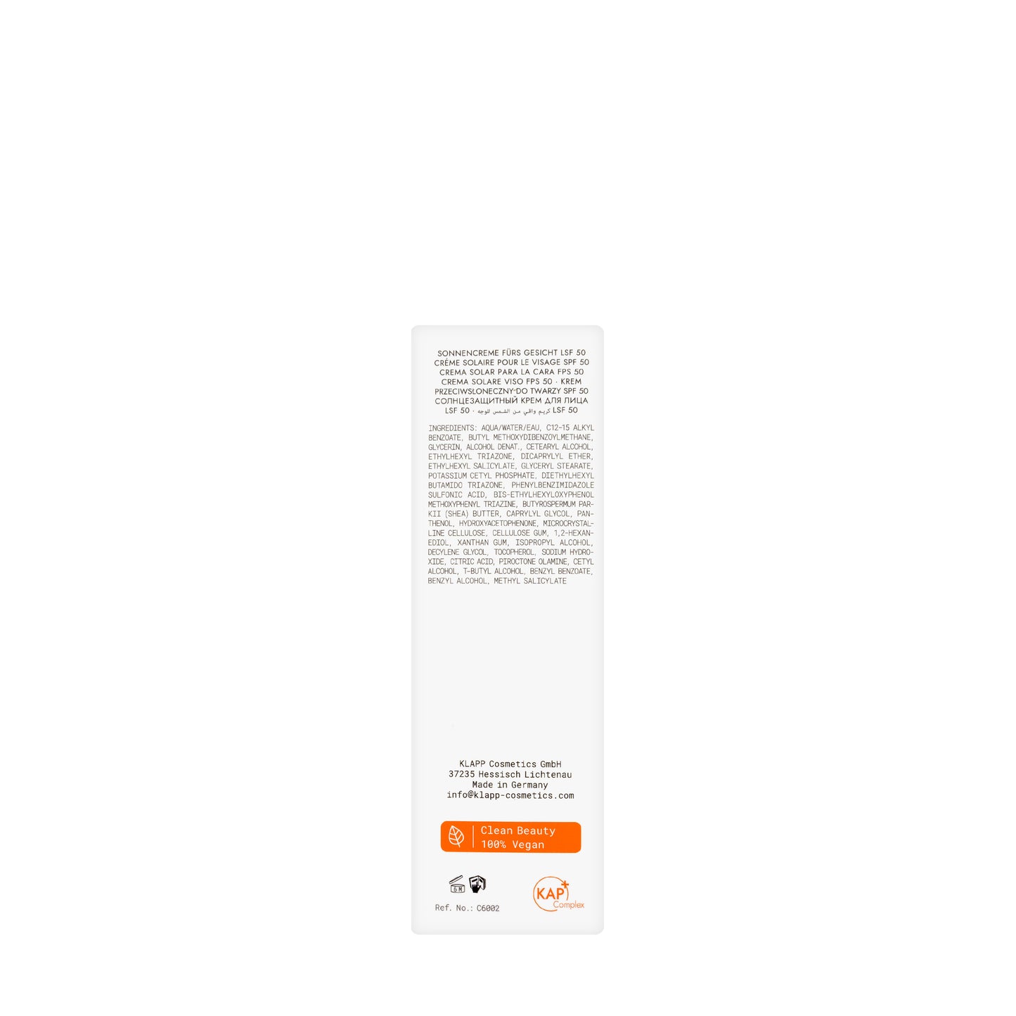 Klapp Immun Sun Cream 50 Ml