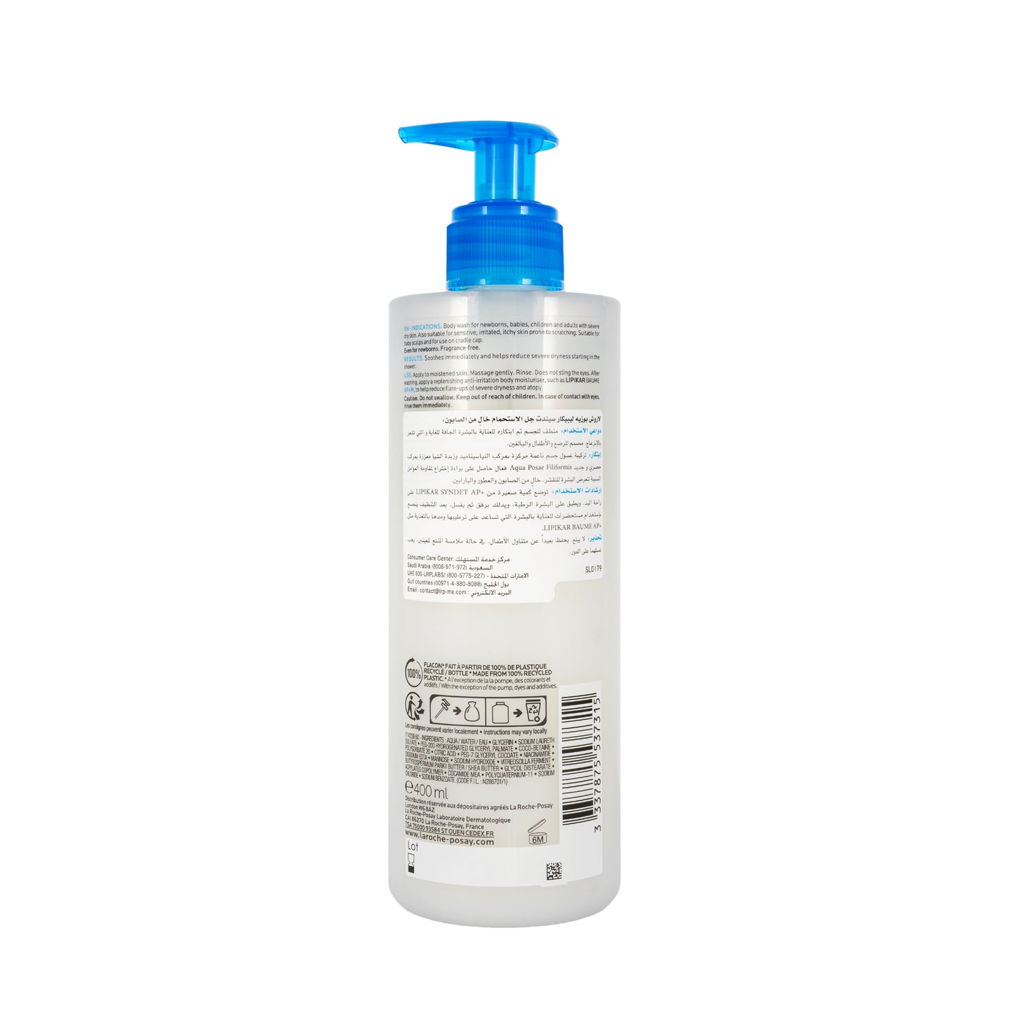 La Roche-Posay Lipikar Syndet Ap+ Cream Wash 400 Ml
