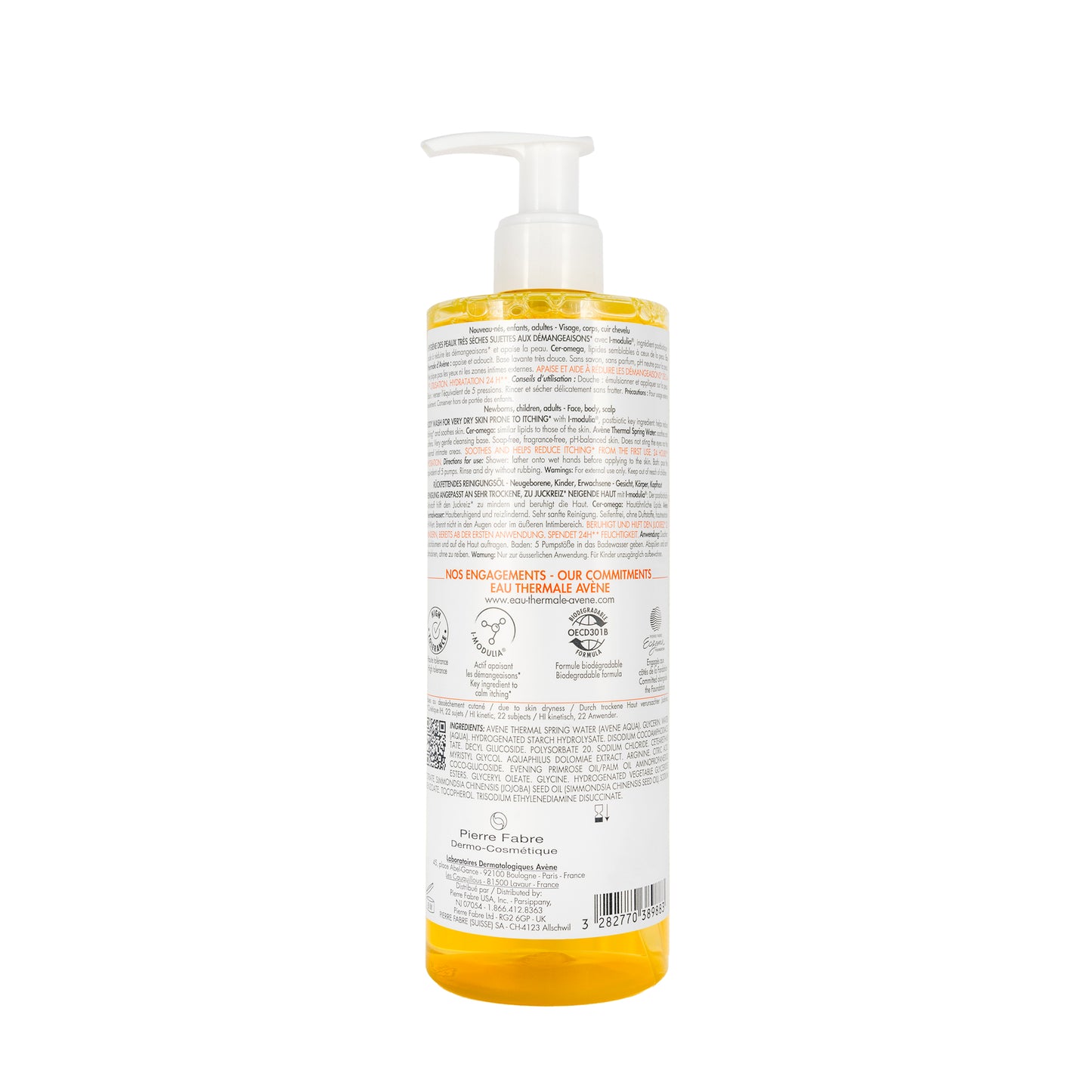 Avène XeraCalm A.D Lipid-Replenishing Cleansing Oil 400 Ml