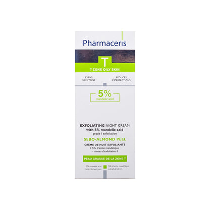 Pharmaceris T Sebo-Almond Peel Exfoliating Night Cream 5% Mandelic Acid 50 Ml