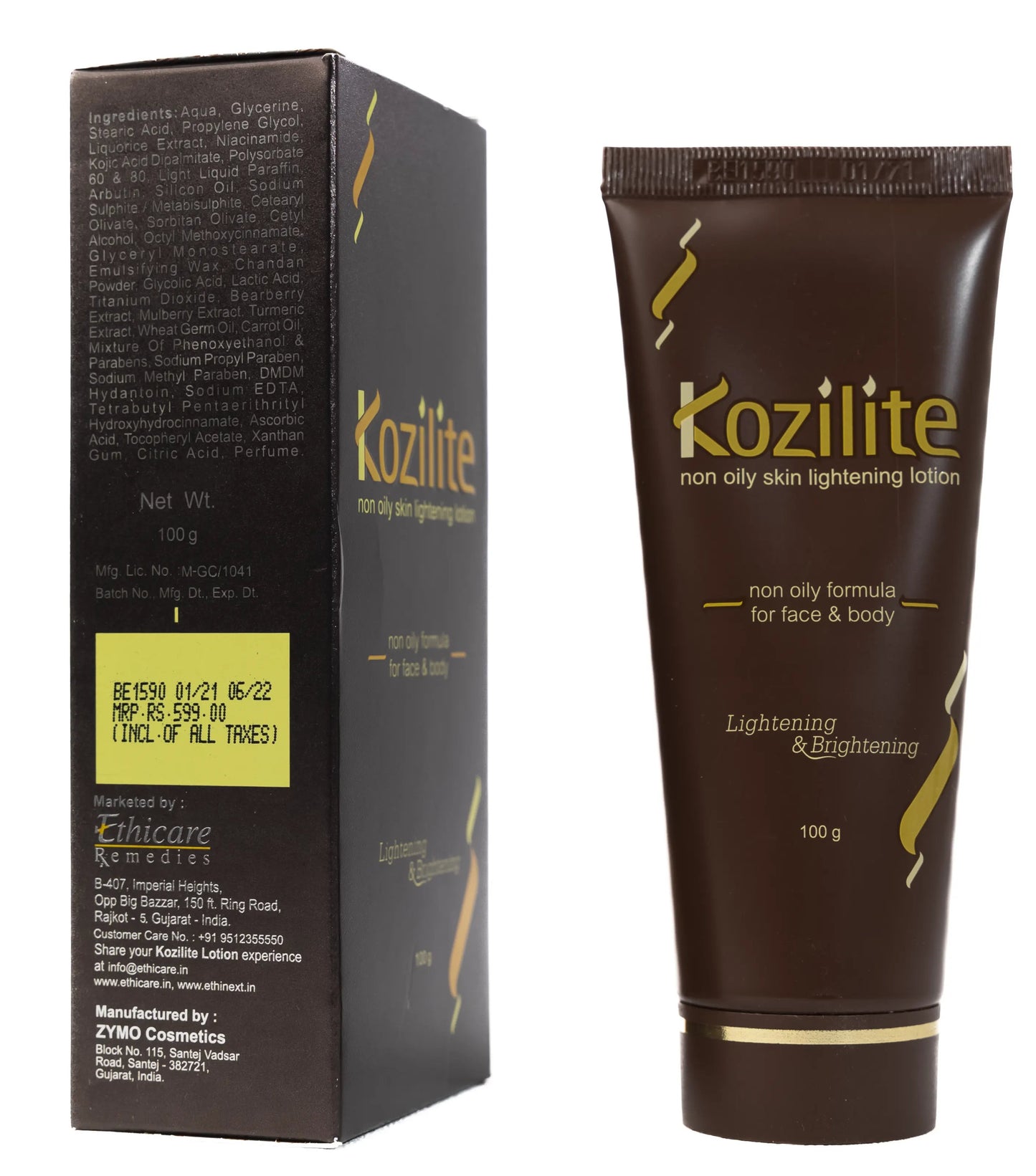 Kozilite Whitening Face And Body Lotion 100 Ml