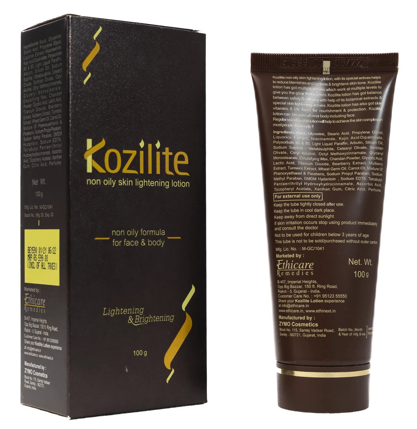 Kozilite Whitening Face And Body Lotion 100 Ml
