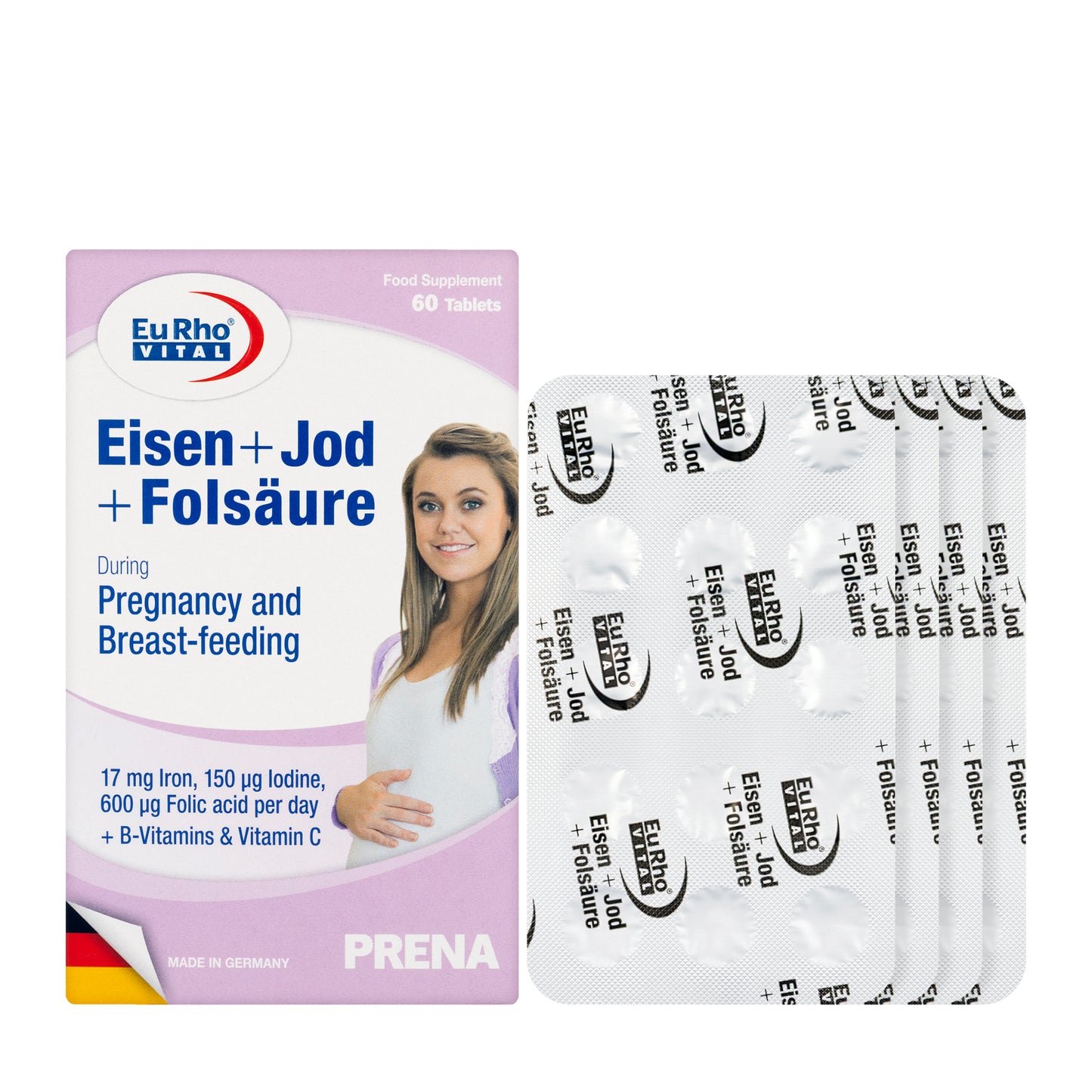 Eurho Vital Eisen + Iodine + Folic 60 Tablet