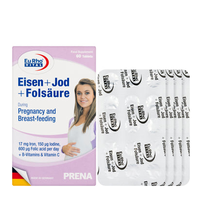 Eurho Vital Eisen + Iodine + Folic 60 Tablet