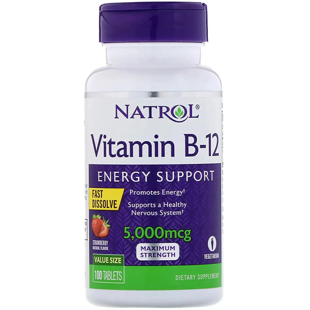 Natrol Vitamin B-12 5000mcg 100 Fast Dissolve Tabets