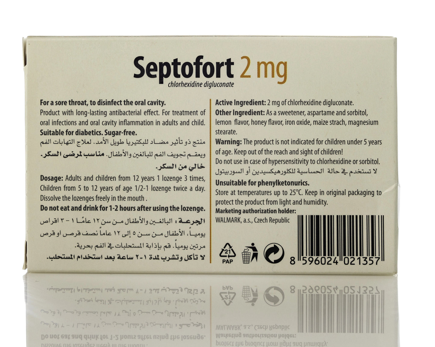 Septofort 2Mg Honey Lemon 24 Lozenges