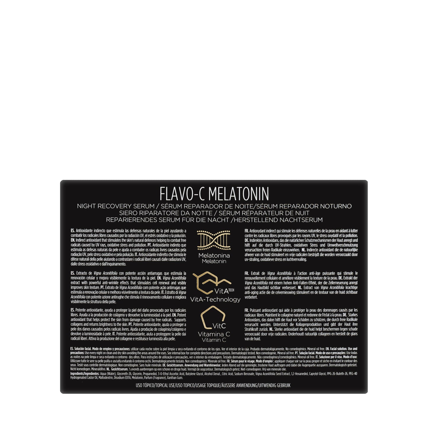 Isdin Flavo-C Melatonin Night Serum Ampoule 10X2 Ml