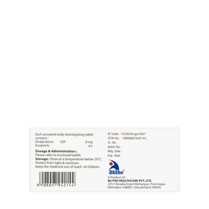 Blistron 8Mg 30Tablets