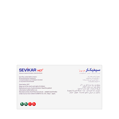 Sevikar Hct 40Mg/10Mg/25Mg  28 Tablets