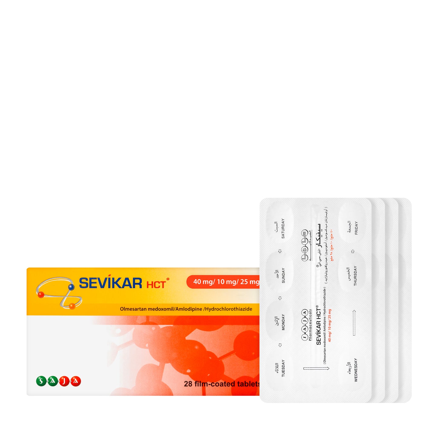Sevikar Hct 40Mg/10Mg/25Mg  28 Tablets
