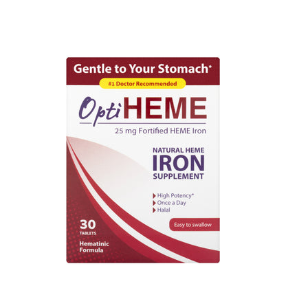OptiHeme Iron 25mg 30 Tablets
