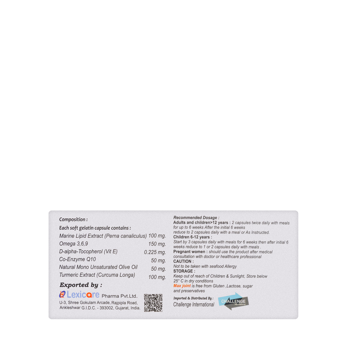 Max Joint 60 Capsule
