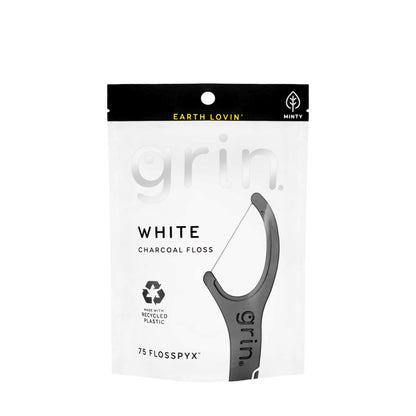 Grin white Charcoal Floss 75 Flosspyx [3955]