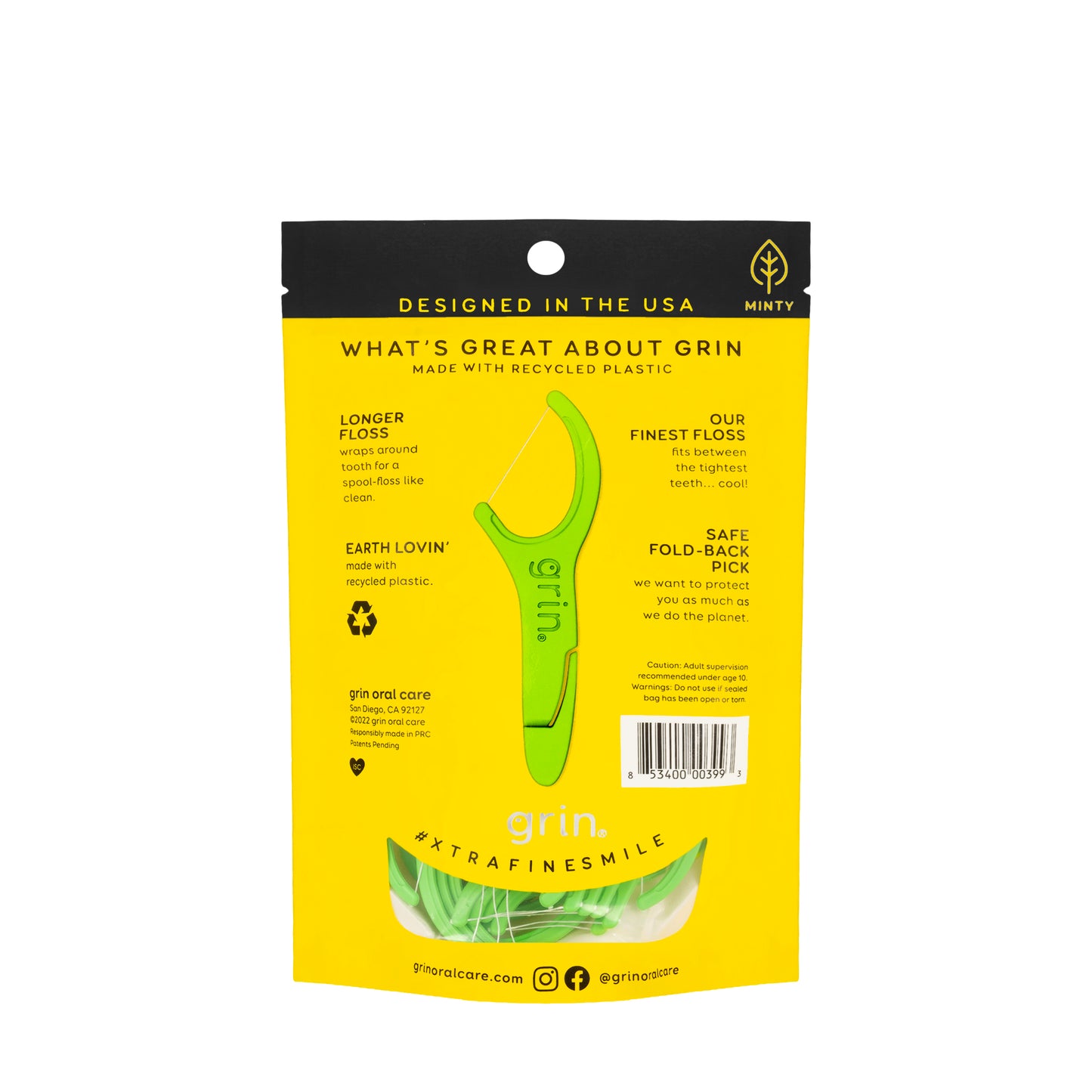 Grin Xtrafine Super Tight Teeth 75 Flosspyx [3993]