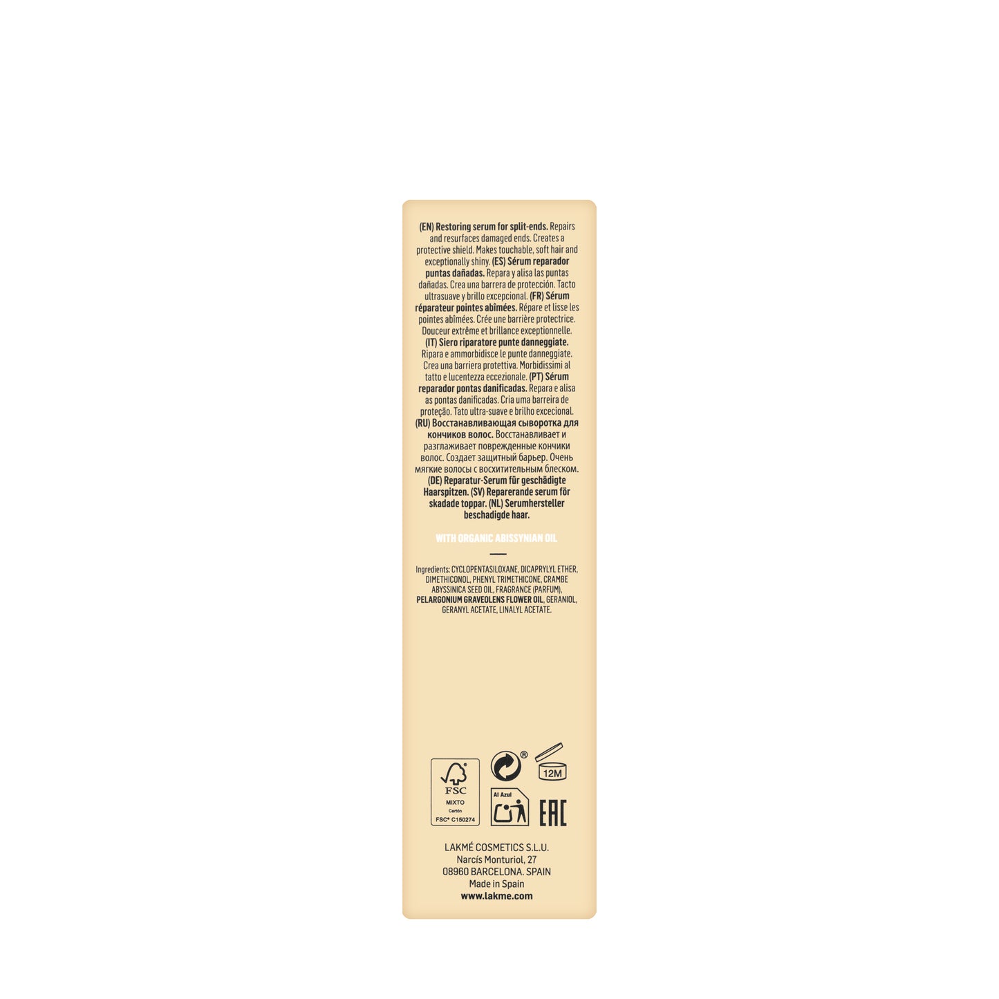 Lakme Teknia Deep Care Drops [Serum] 100 Ml