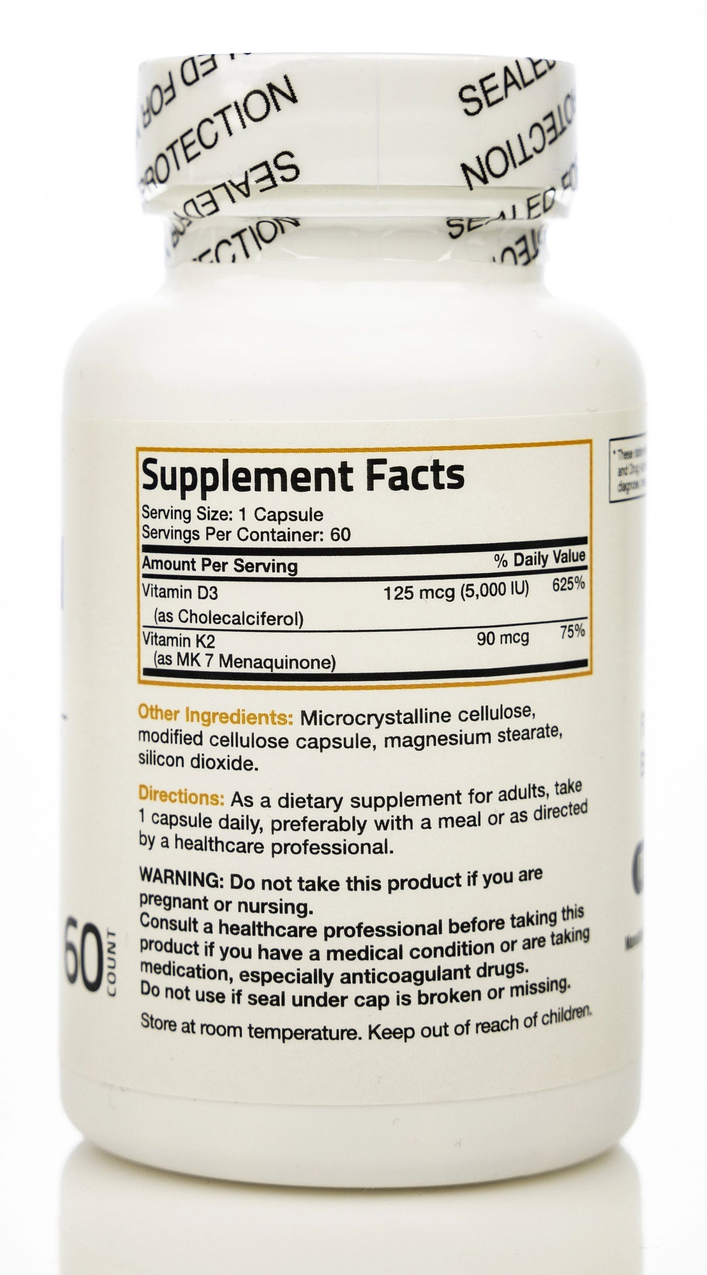 Bronson Vitamin K2+د3 5000IU 60 Capsule