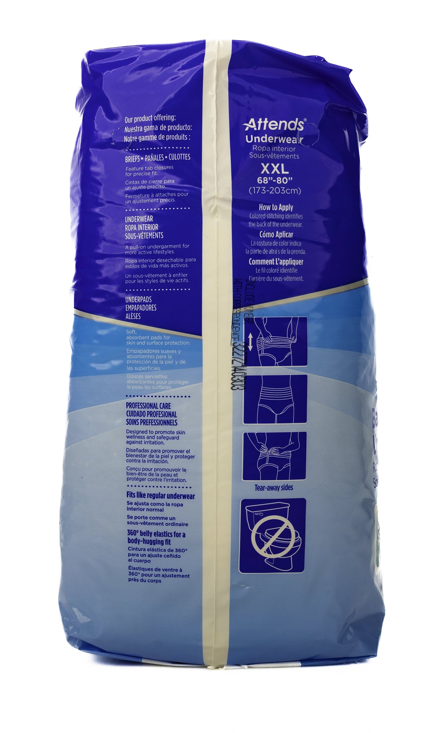 Attends Bariatric Underwear [2XL] 12 Pieces