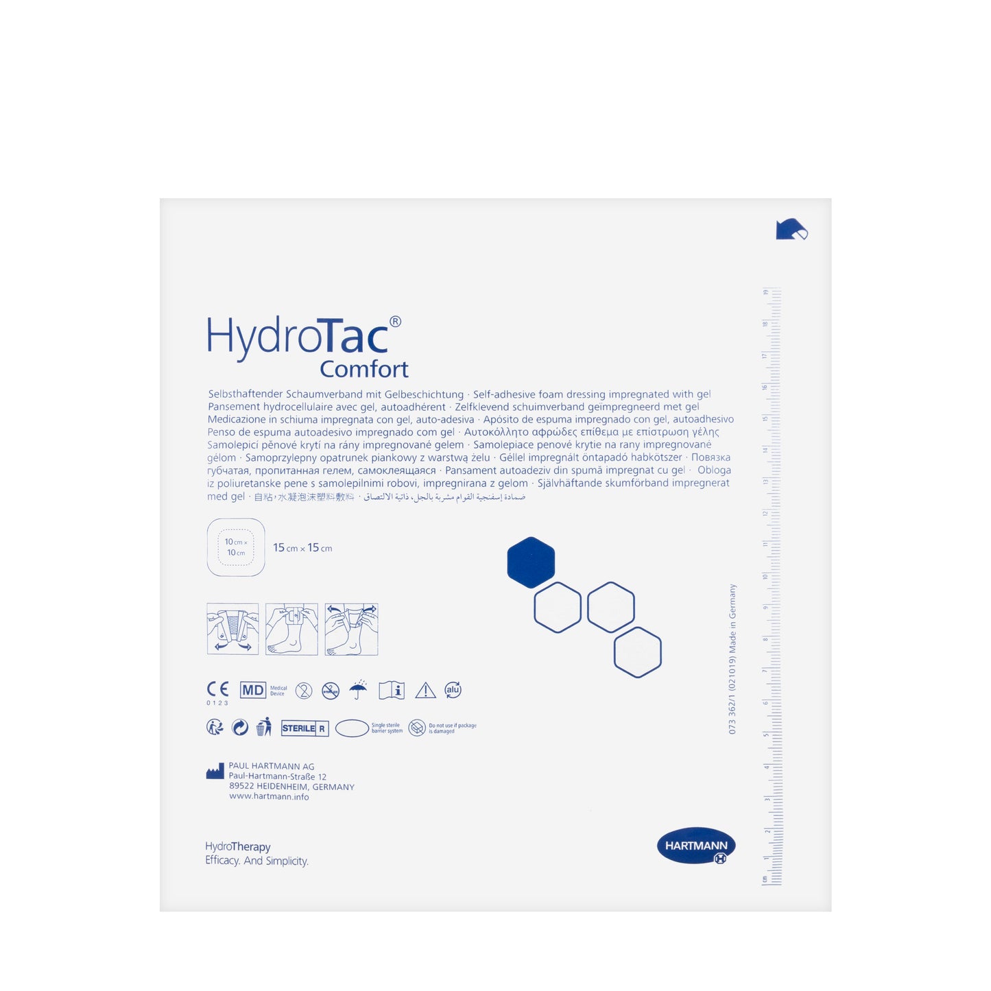 Hartmann HydroTac Comfort 15X15Cm 10 Pieces
