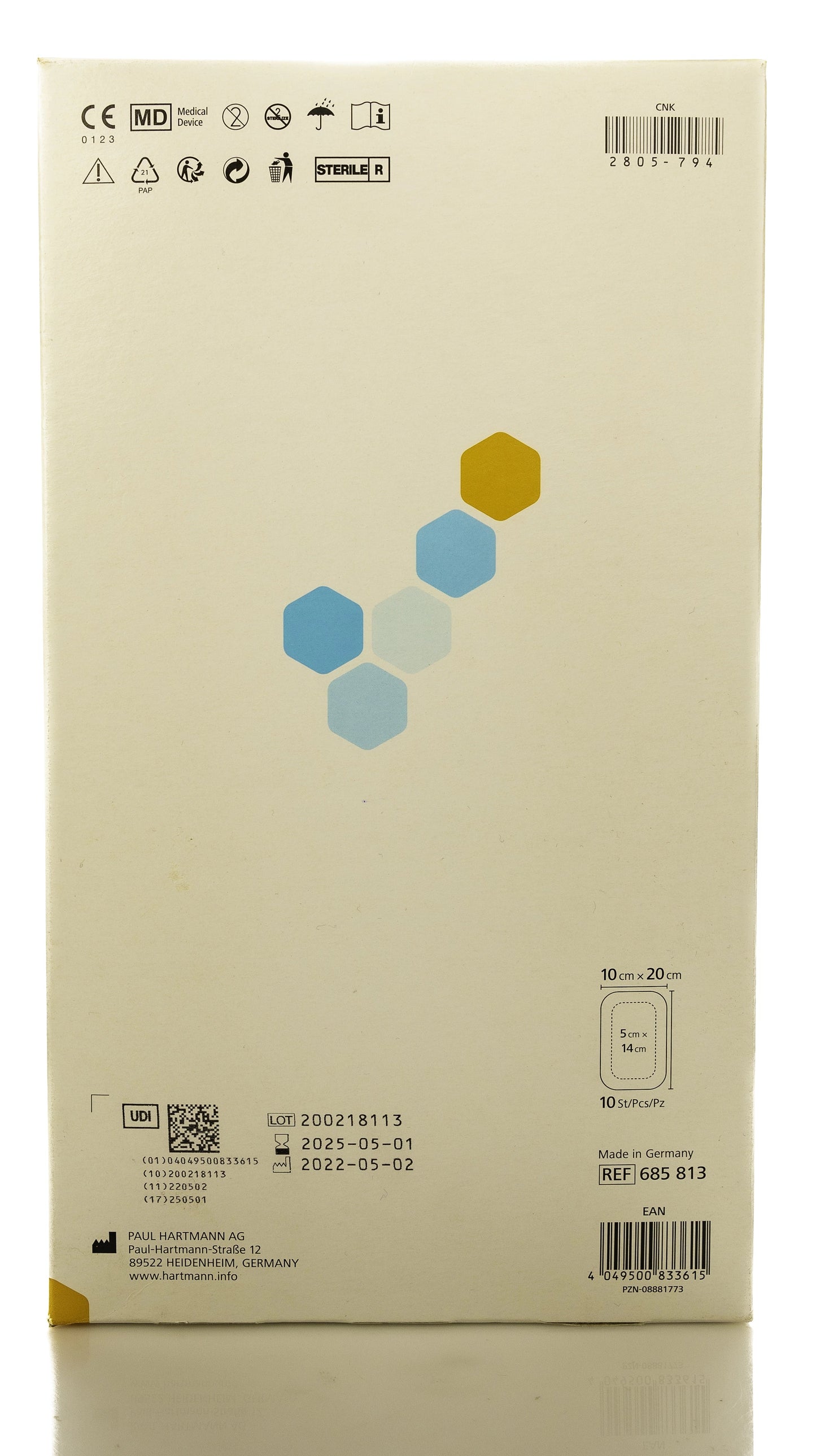 Hartmann HydroTac Comfort 10X20Cm 10 Pieces