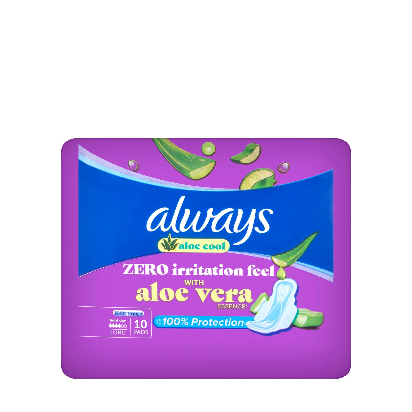 Always Aloe Cool Maxi Thick 10 Pads