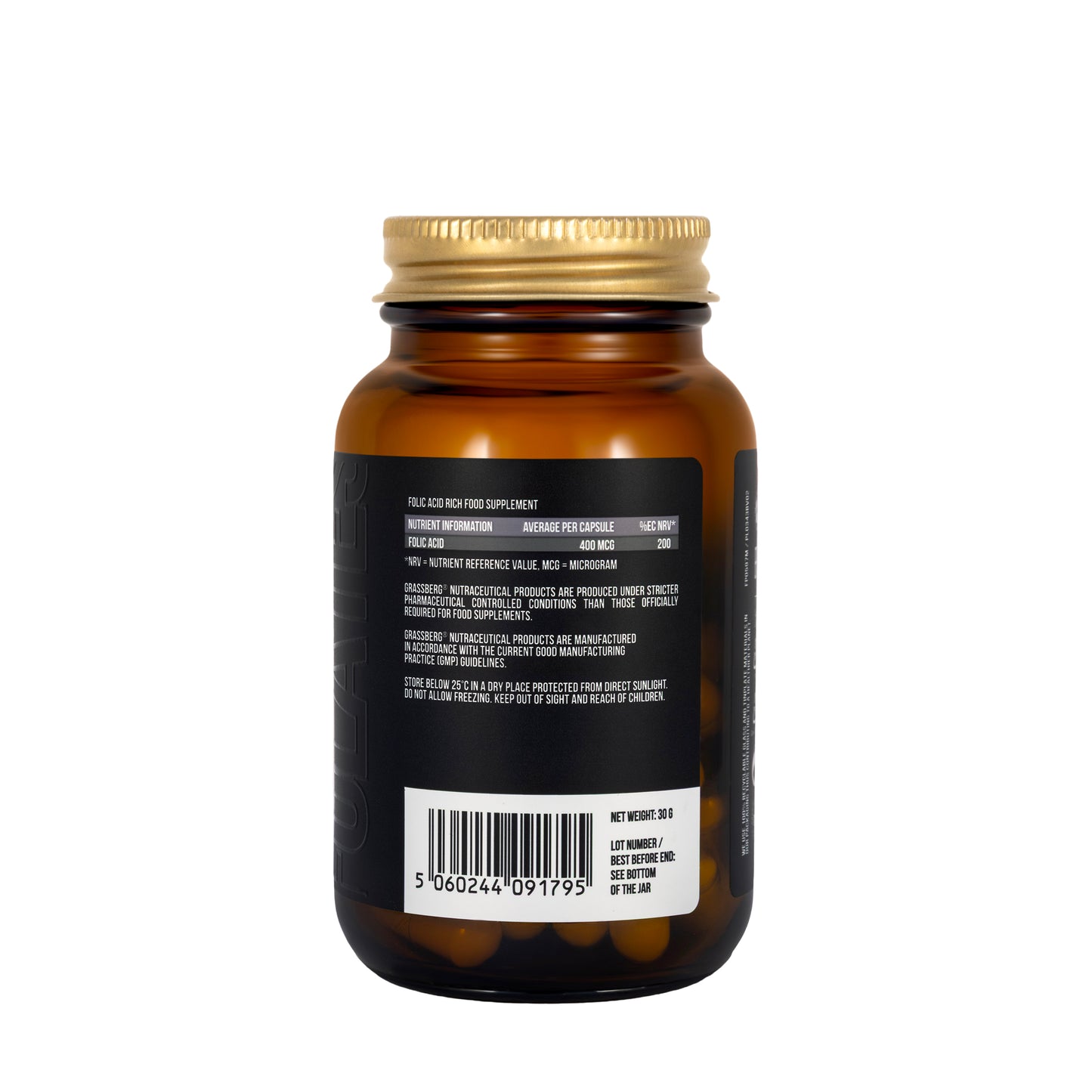 Grassberg Folic Acid 400Mcg 60 Capsule