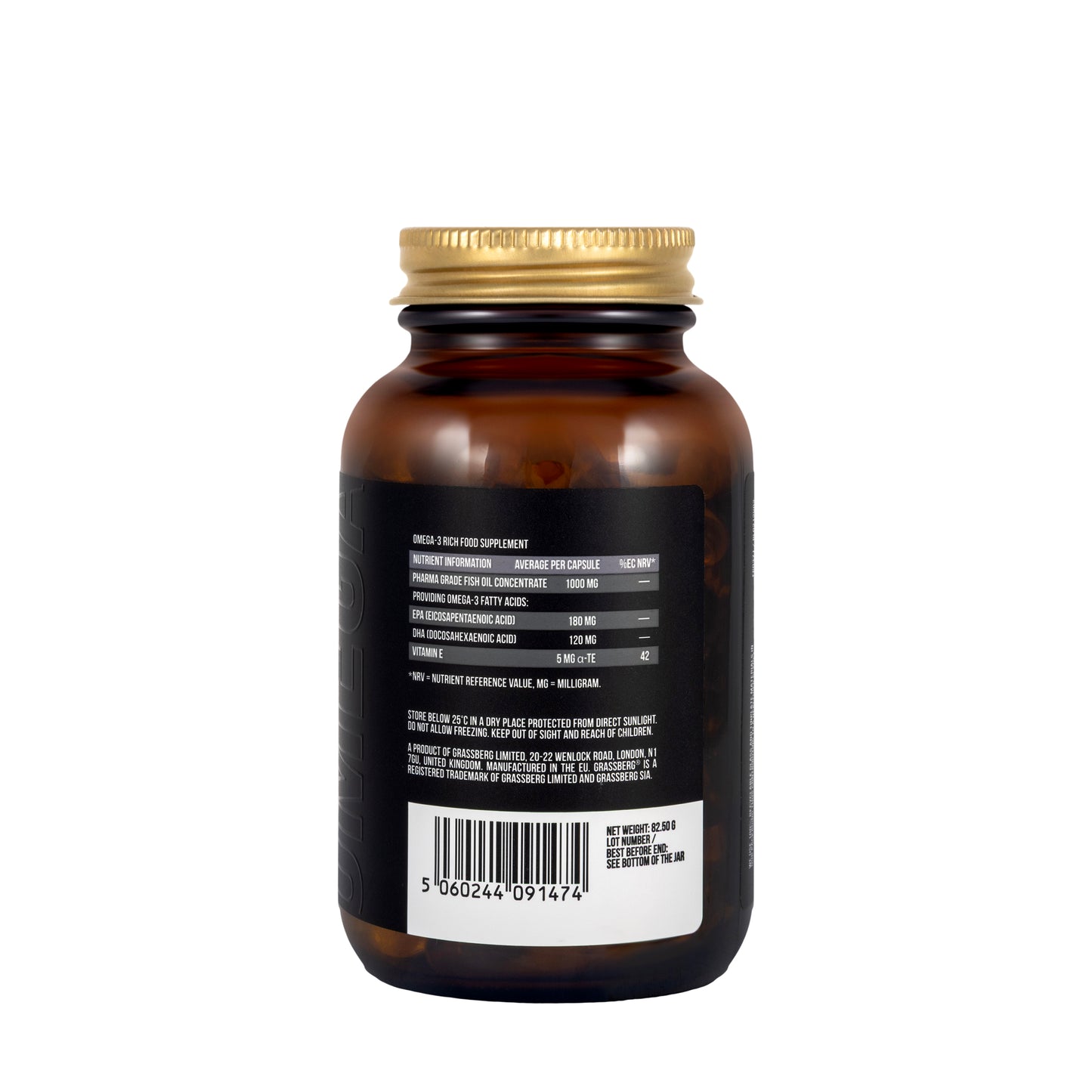 Grassberg Omega-3 Value 1000mg 60 Capsules