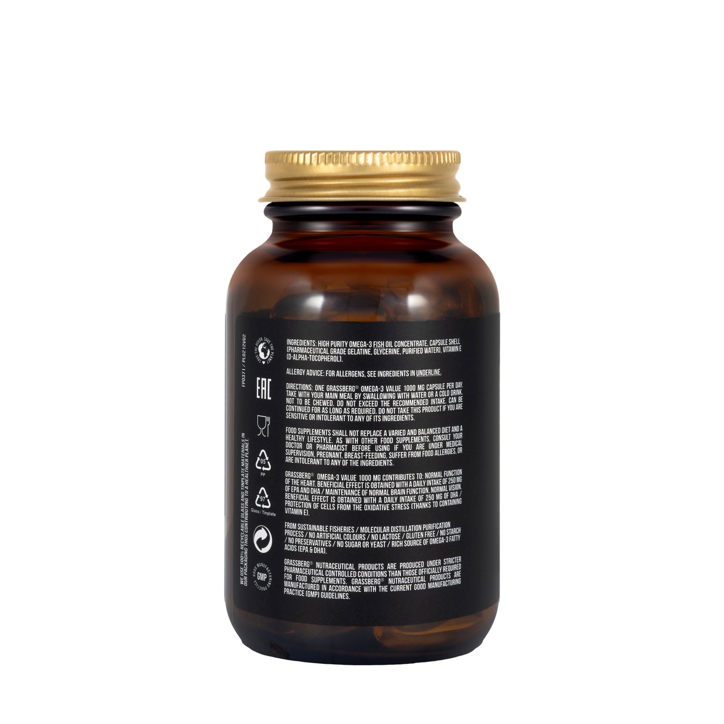Grassberg Omega-3 Value 1000mg 60 Capsules