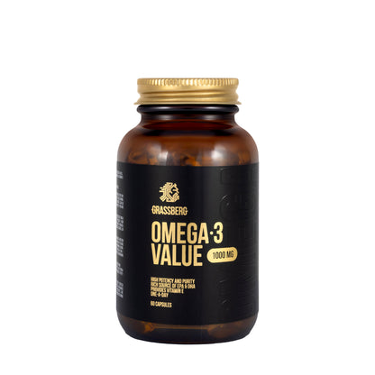 Grassberg Omega-3 Value 1000mg 60 Capsules