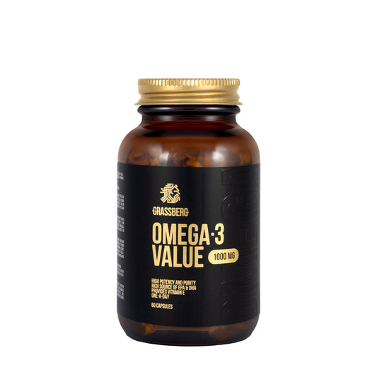 Grassberg Omega-3 Value 1000mg 60 Capsules