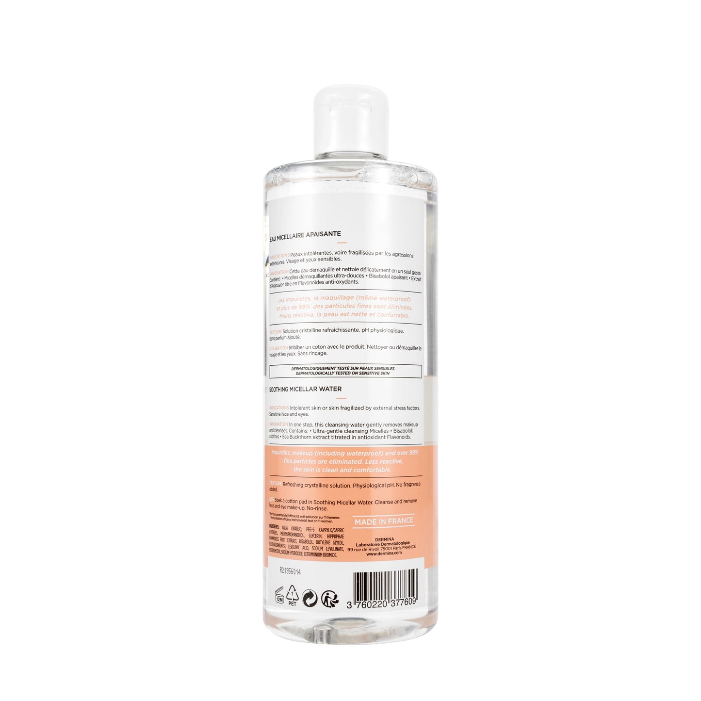 Dermina Senselina Soothing Micellar Water 500 Ml