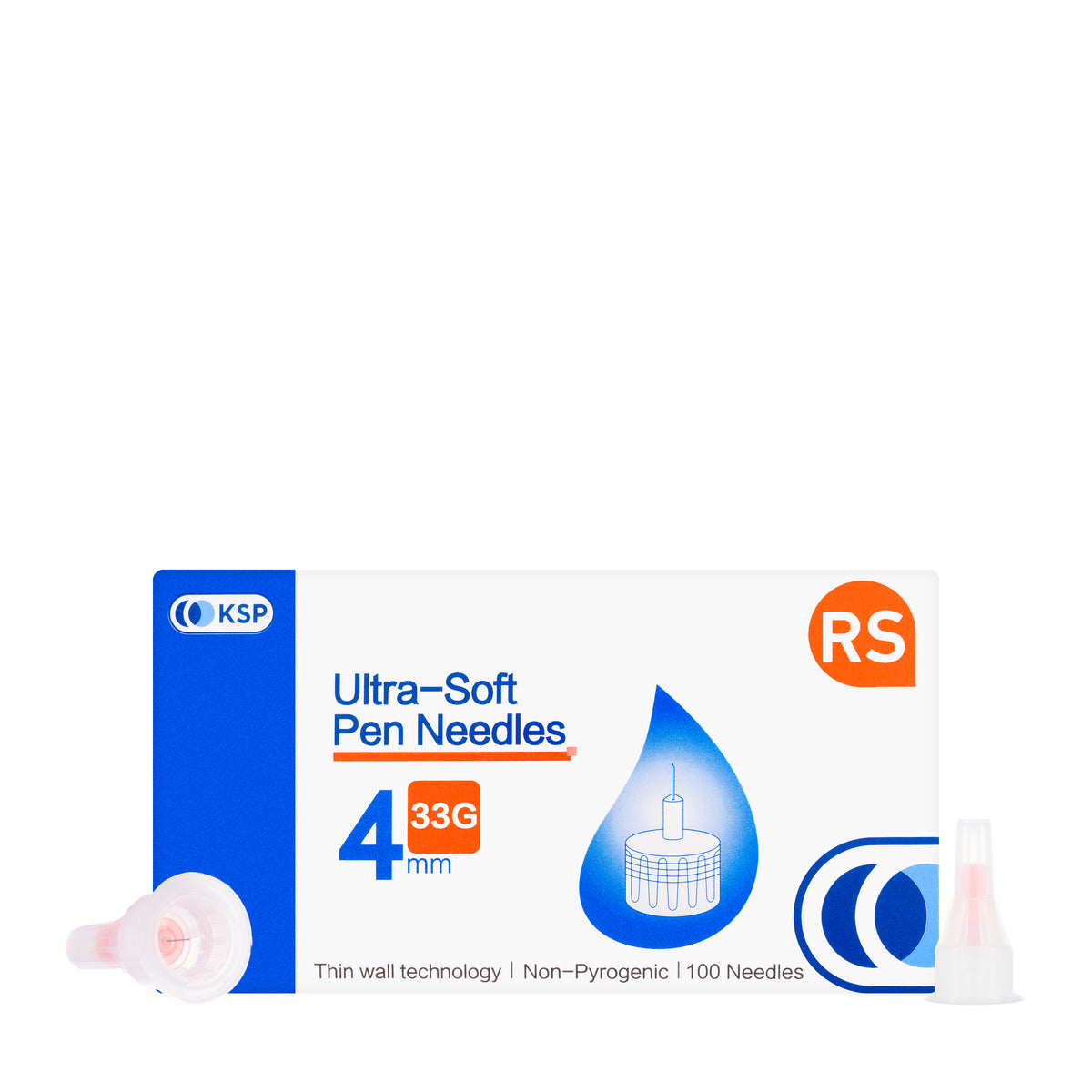 KSP U-Soft Insupen Needles G33 × 4 mm 100 Pieces