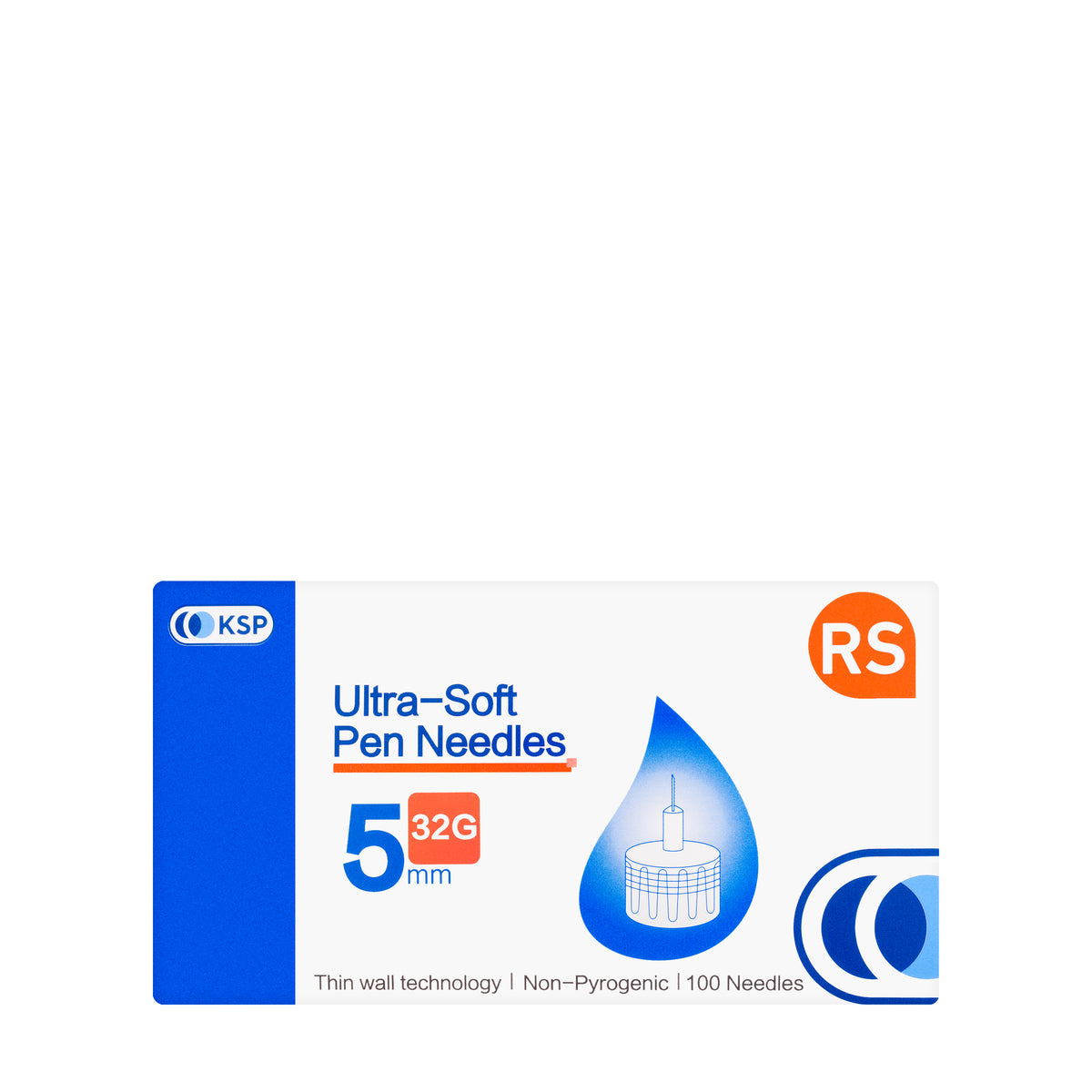KSP U-Soft Insupen Needles G32 × 5 mm 100 Pieces