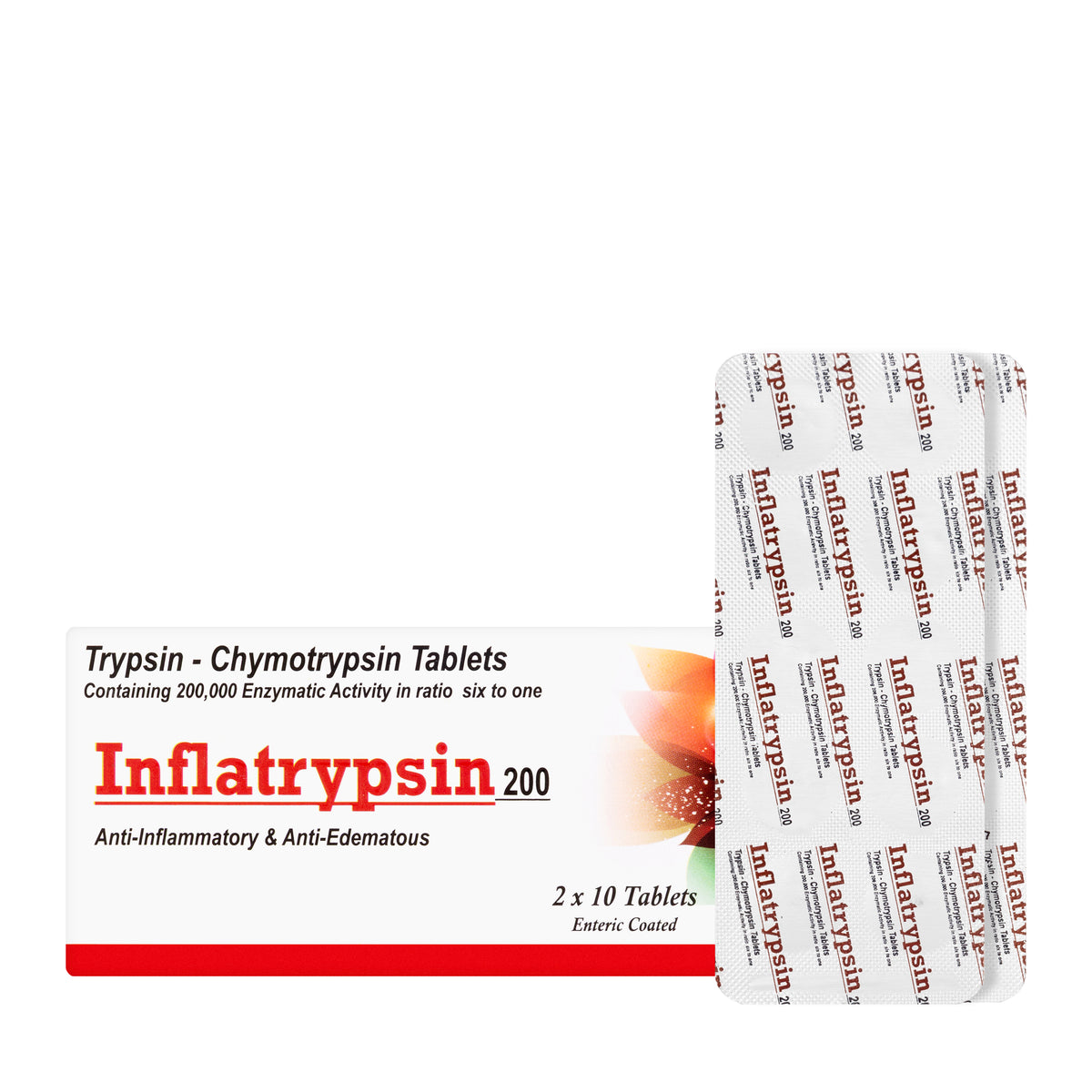 Inflatrypsin 200Mg 20Tabets