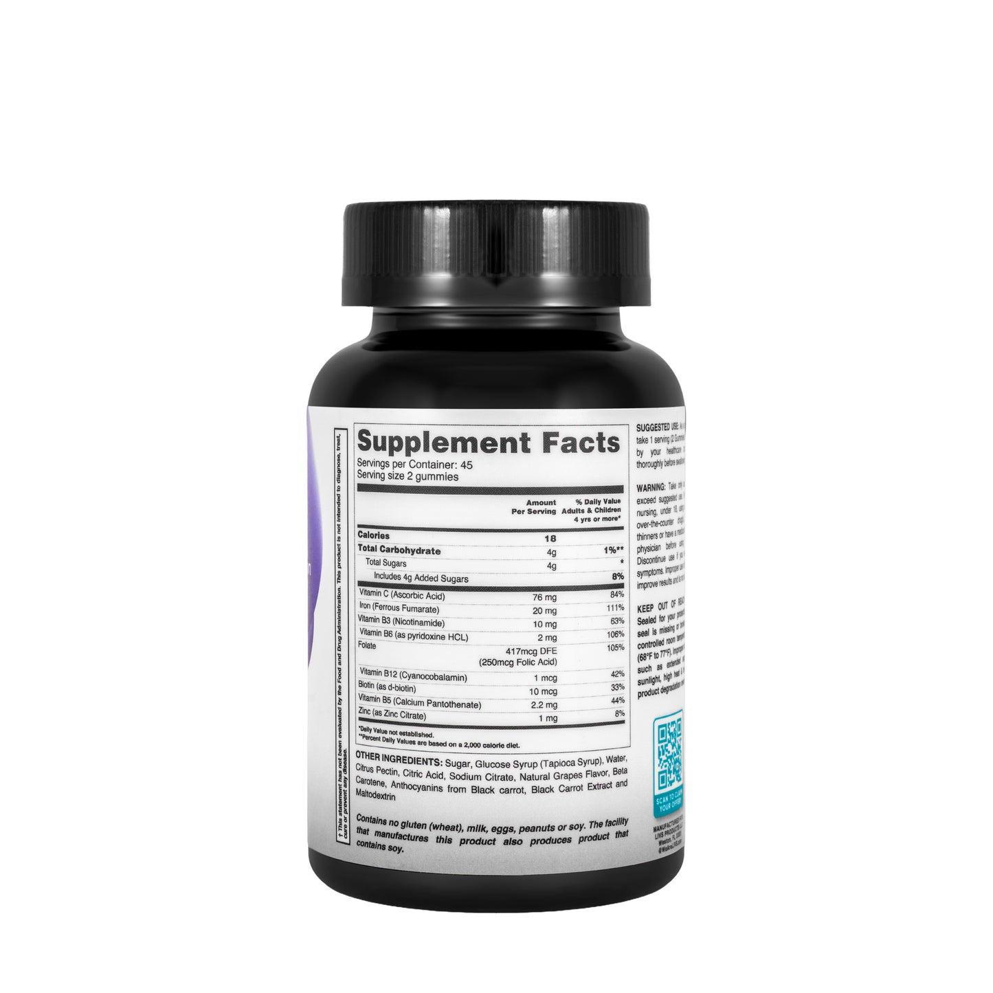 Livs Iron Plus 90 Gummies