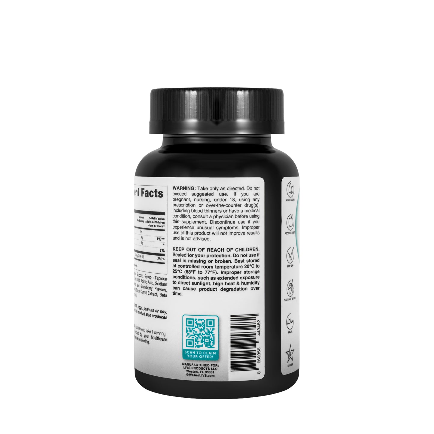 Livs Vitamin-D 2000IU 90 Gummies