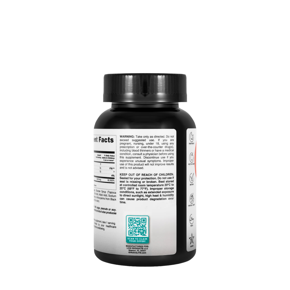 Livs Vitamin B 12 60 Gummies
