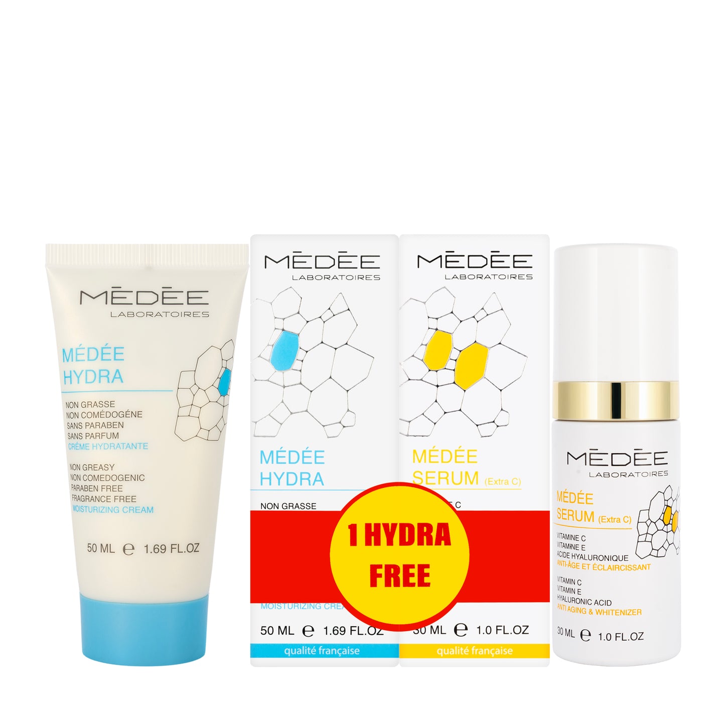 Medee Extra C Serum 30 Ml+Hydra Moisturizing Cream Offer