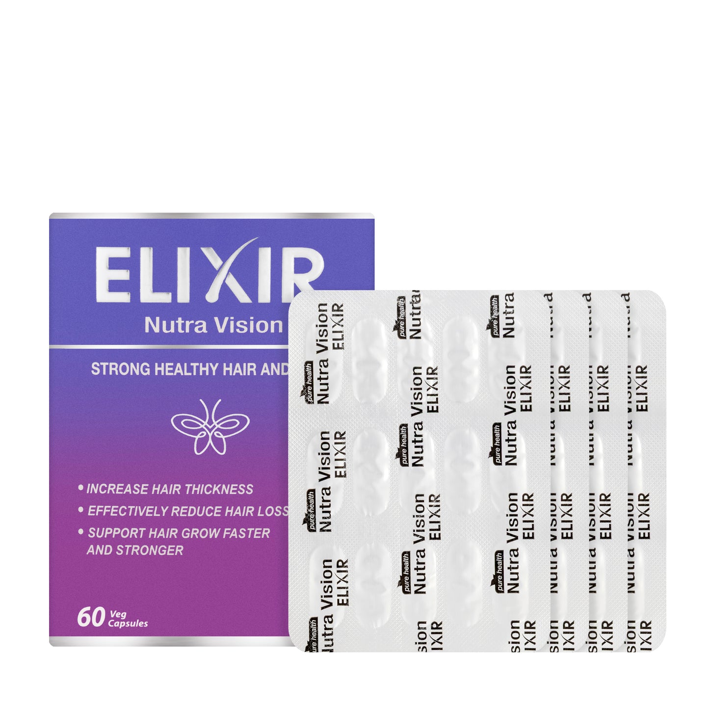 Pure Health Nutra Vision Elixir Hair&Nail 60 Capsules
