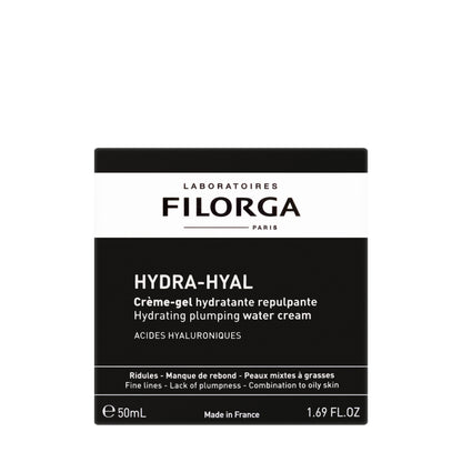 Filorga Hydra Hyal Cream Gel Hydrating Plumping Water Cream Combination to Oily Skin 50 Ml