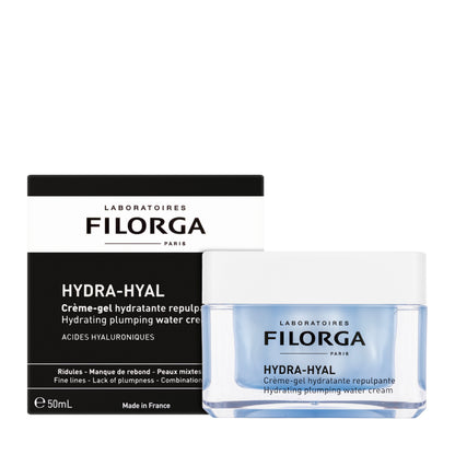 Filorga Hydra Hyal Cream Gel Hydrating Plumping Water Cream Combination to Oily Skin 50 Ml