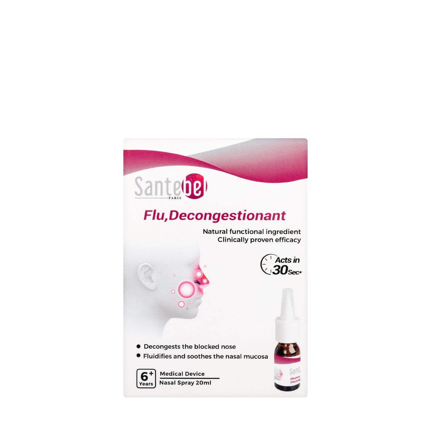 Santebel Flu Decongestionant Nasal Spray 20Ml