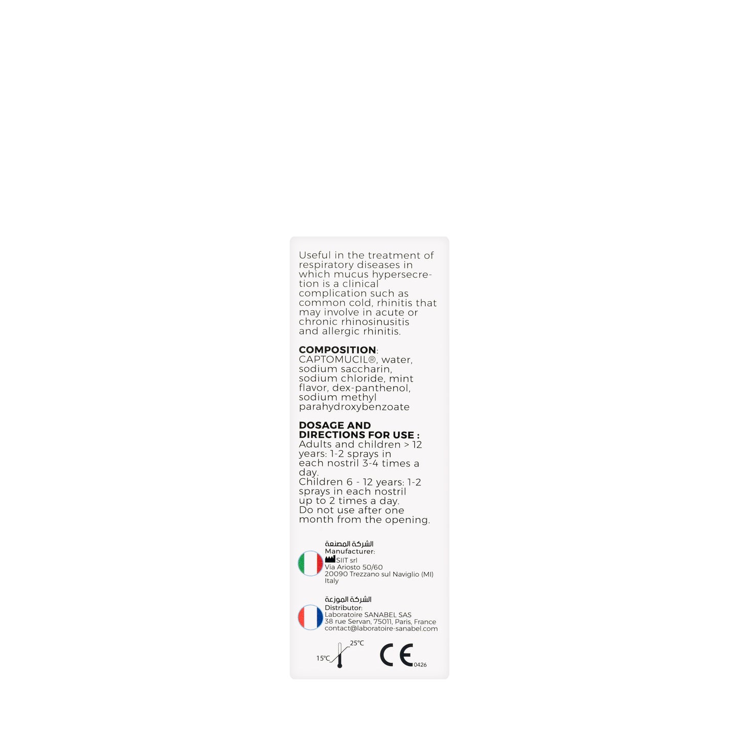Santebel Flu Decongestionant Nasal Spray 20Ml